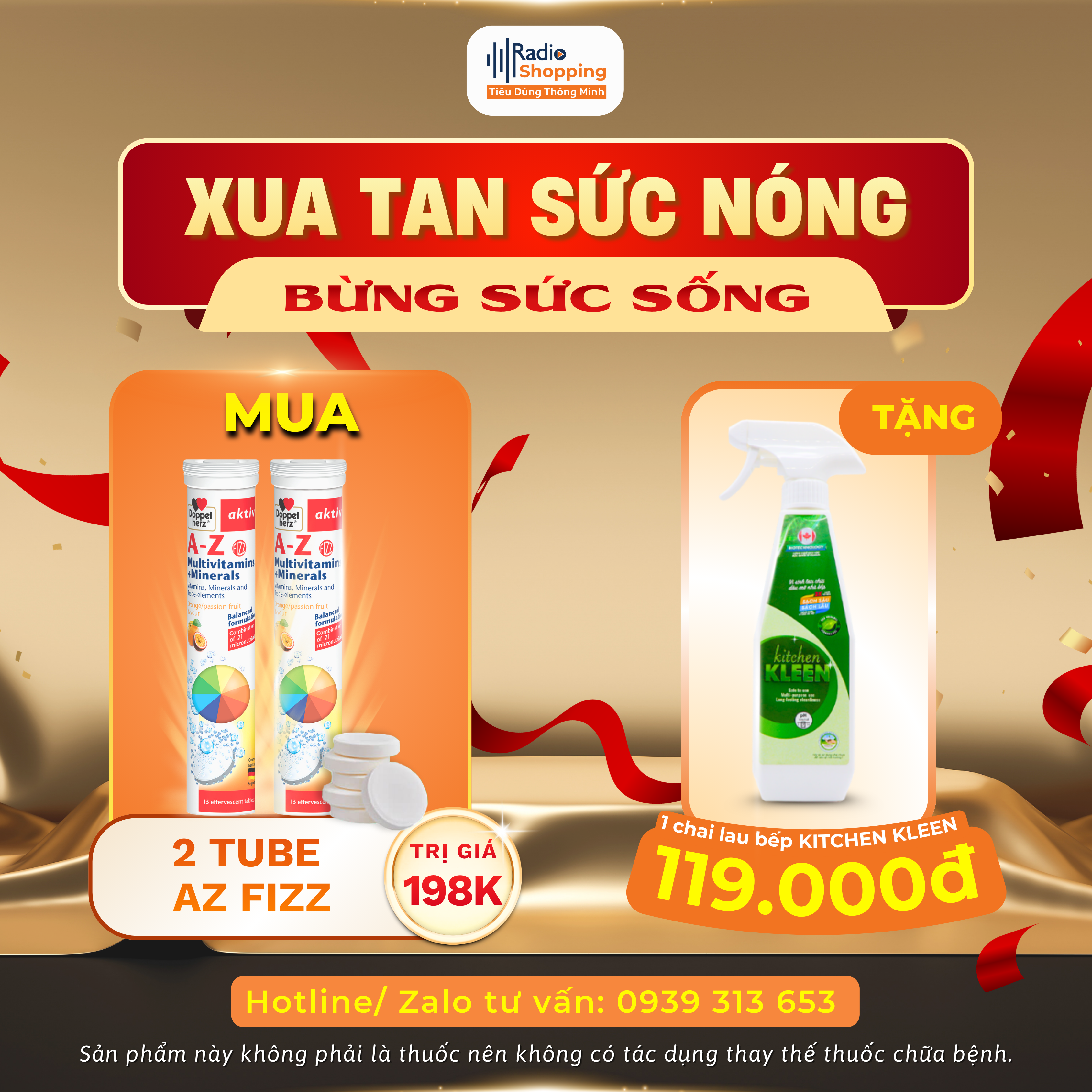 🎁 Chương trình khuyến mãi khi mua sản phẩm Az Fizz 2 Tube
